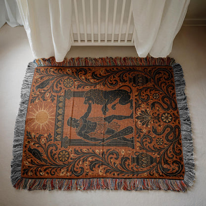 Hercules Lion Woven Blanket