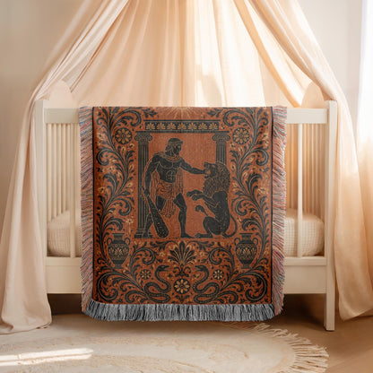 Hercules Lion Woven Blanket