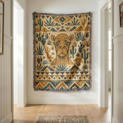 Camel Woven Blanket