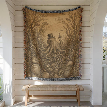 Octopus Woven Blanket