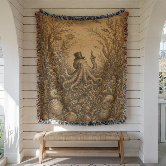 Octopus Woven Blanket