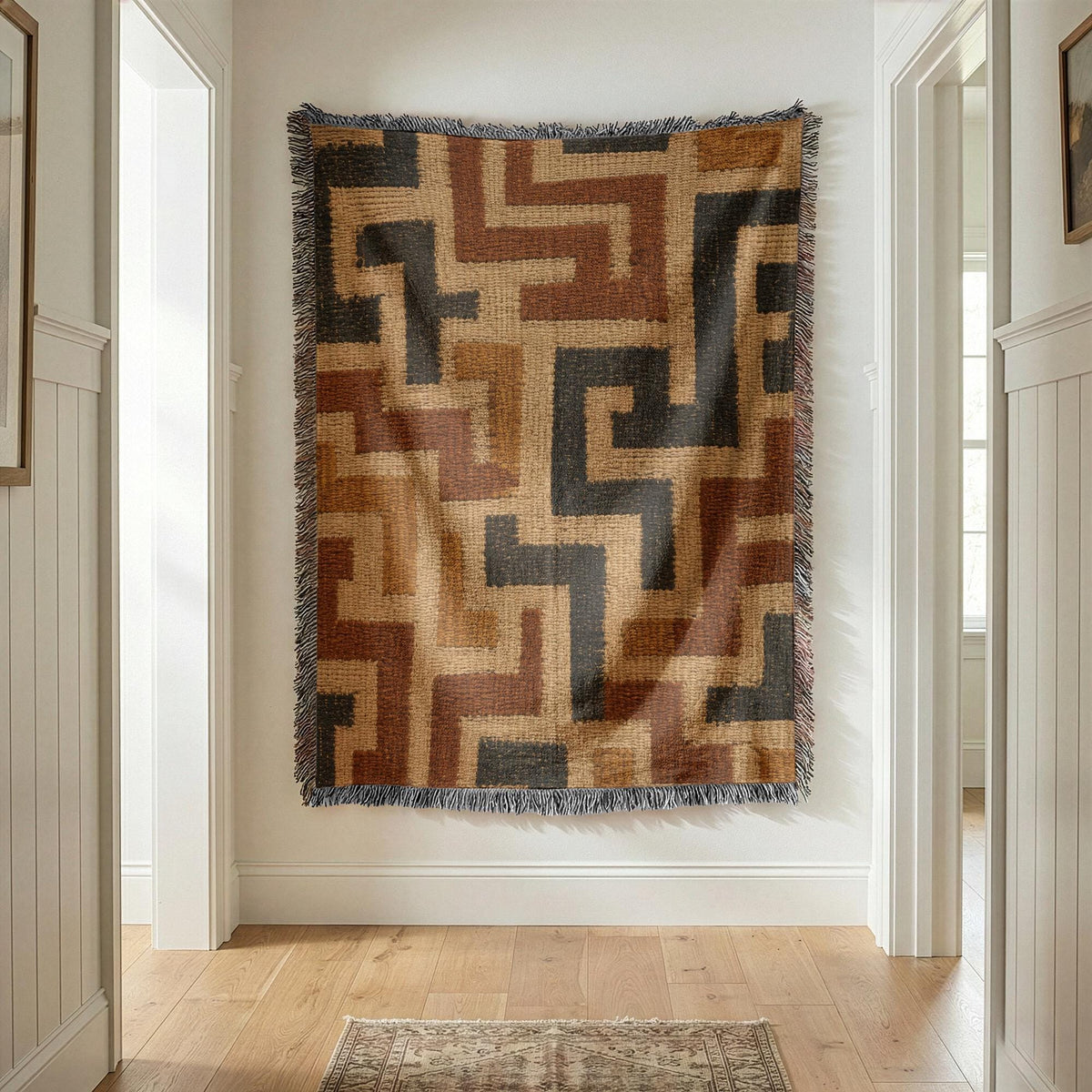 Kuba Cloth Woven Blanket