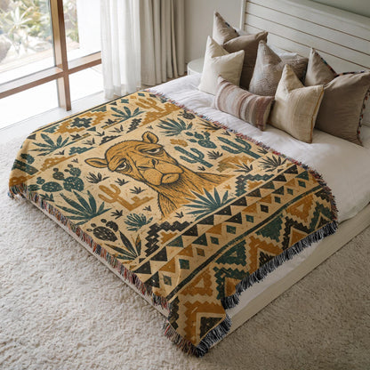 Camel Woven Blanket