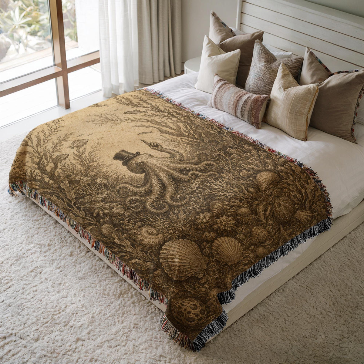 Octopus Woven Blanket