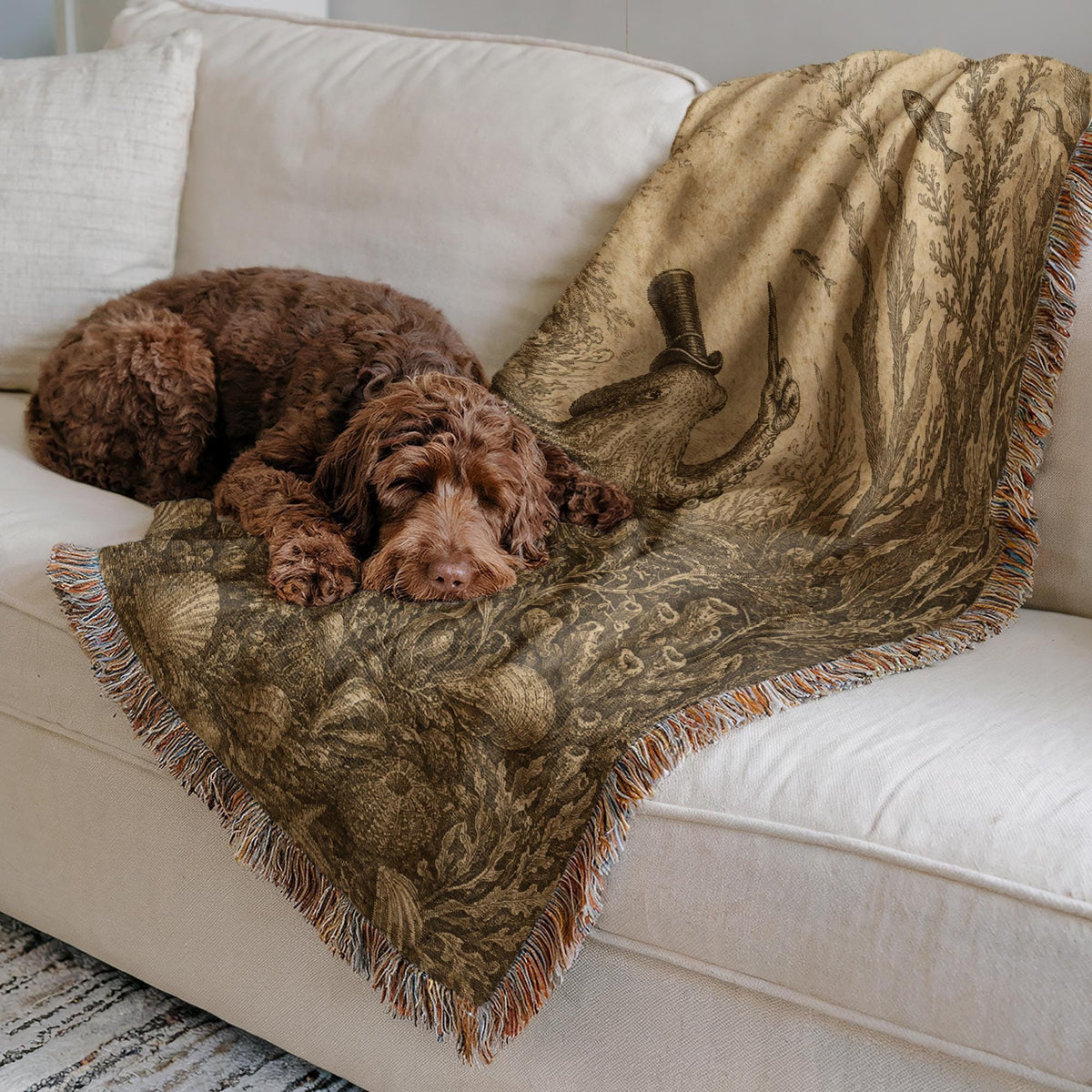 Octopus Woven Blanket