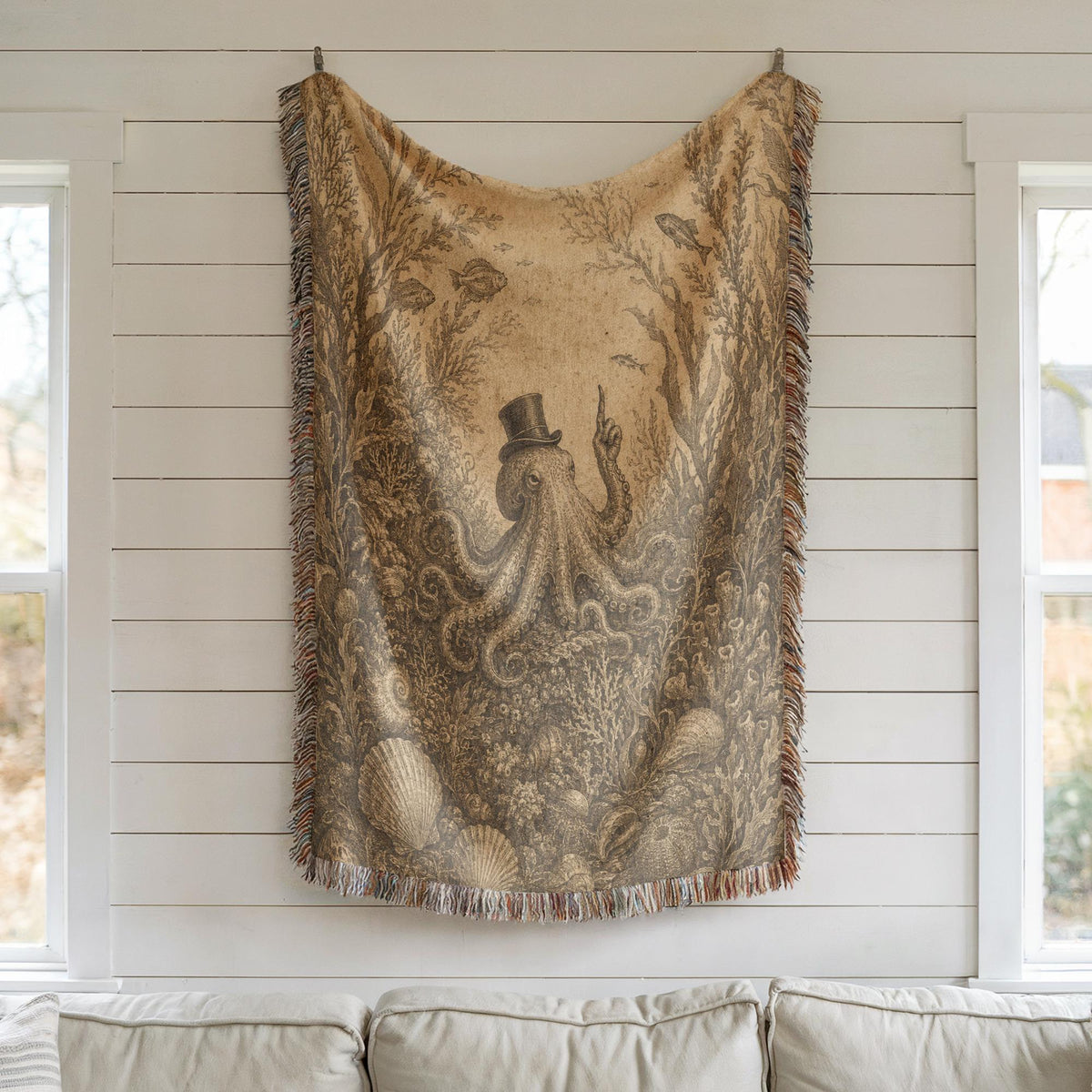 Octopus Woven Blanket
