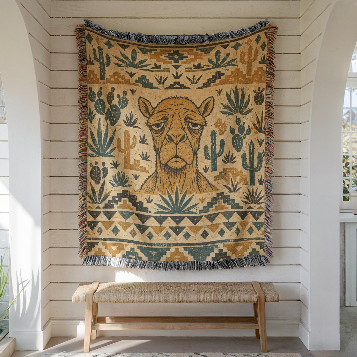 Camel Woven Blanket