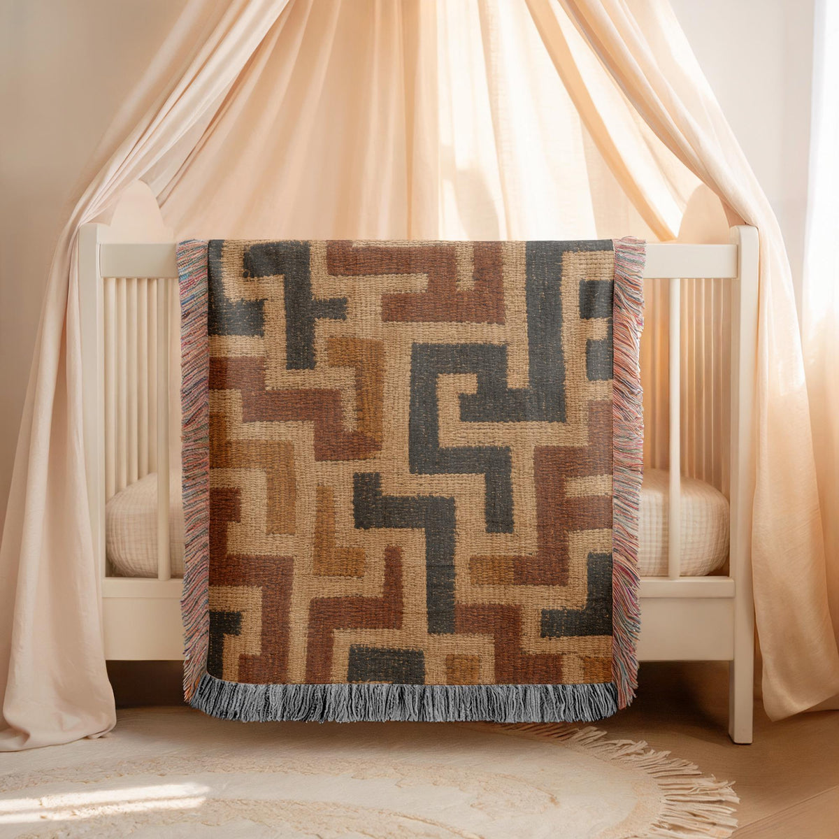 Kuba Cloth Woven Blanket