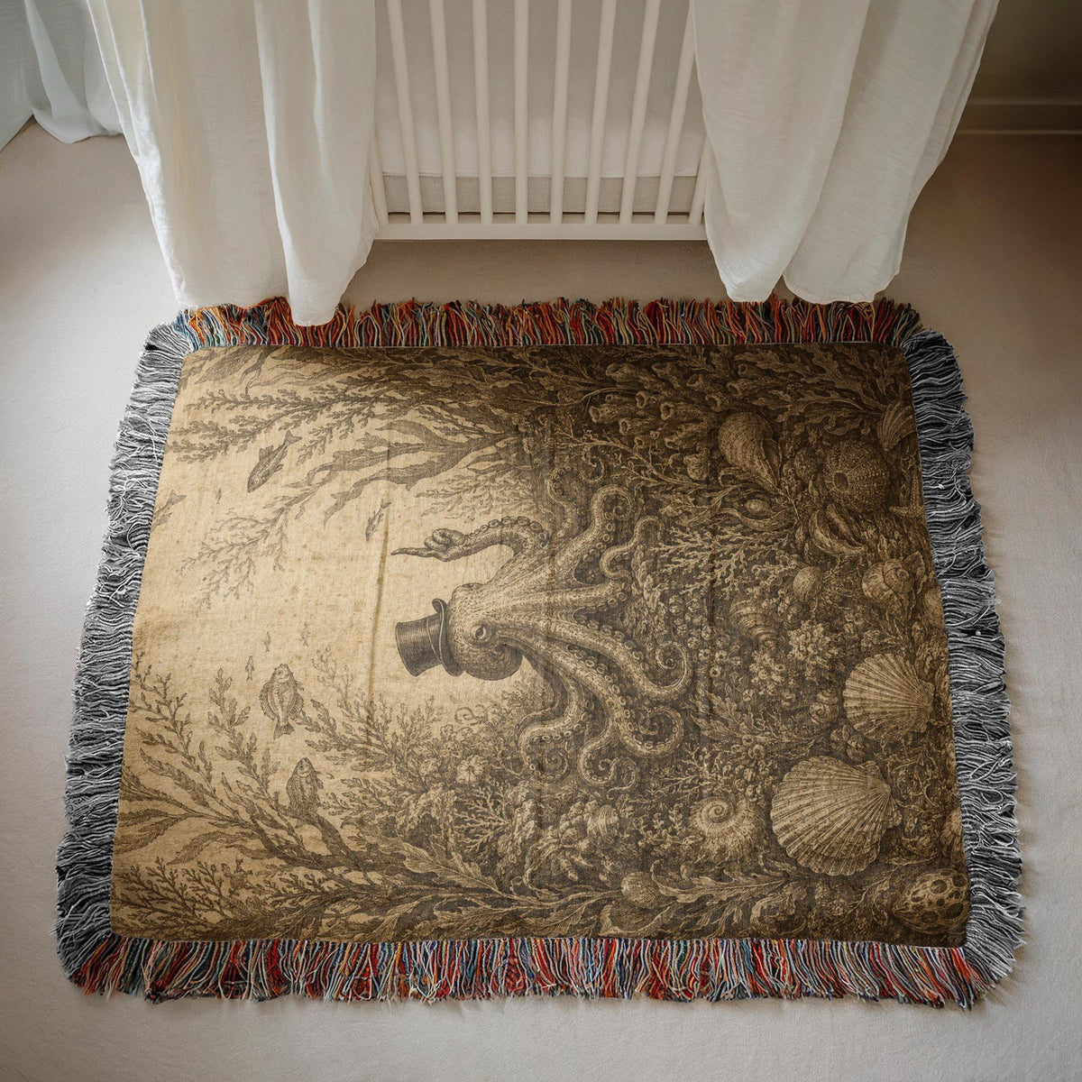 Octopus Woven Blanket