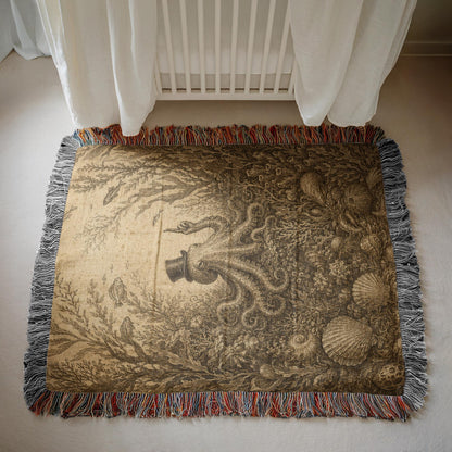 Octopus Woven Blanket