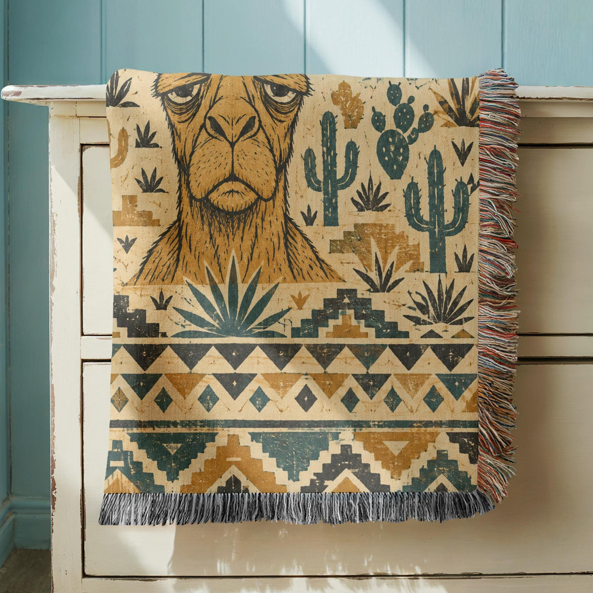 Camel Woven Blanket