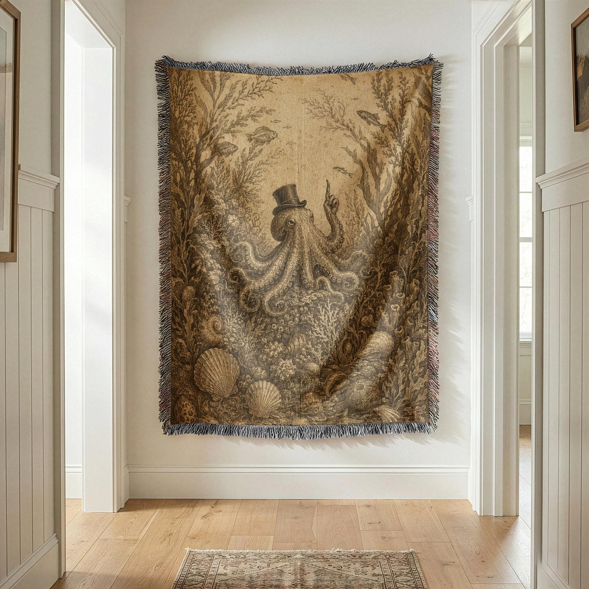 Octopus Woven Blanket