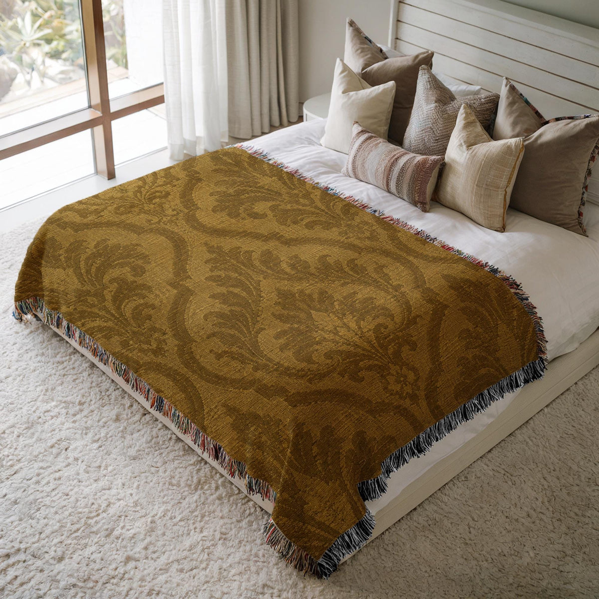 Damask Woven Blanket