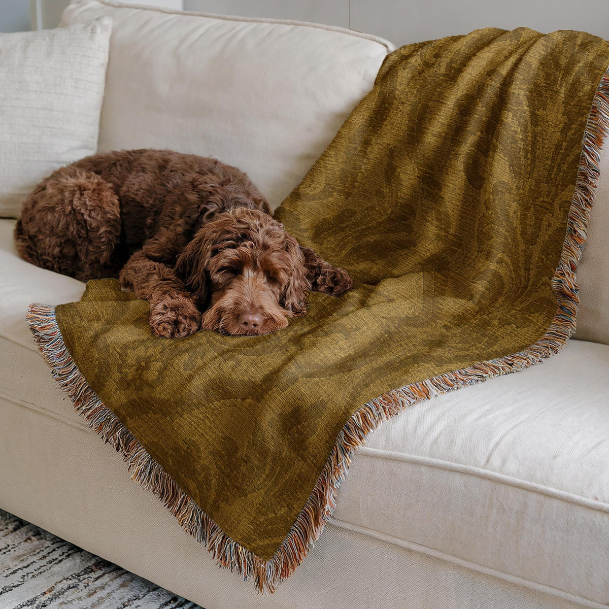 Damask Woven Blanket
