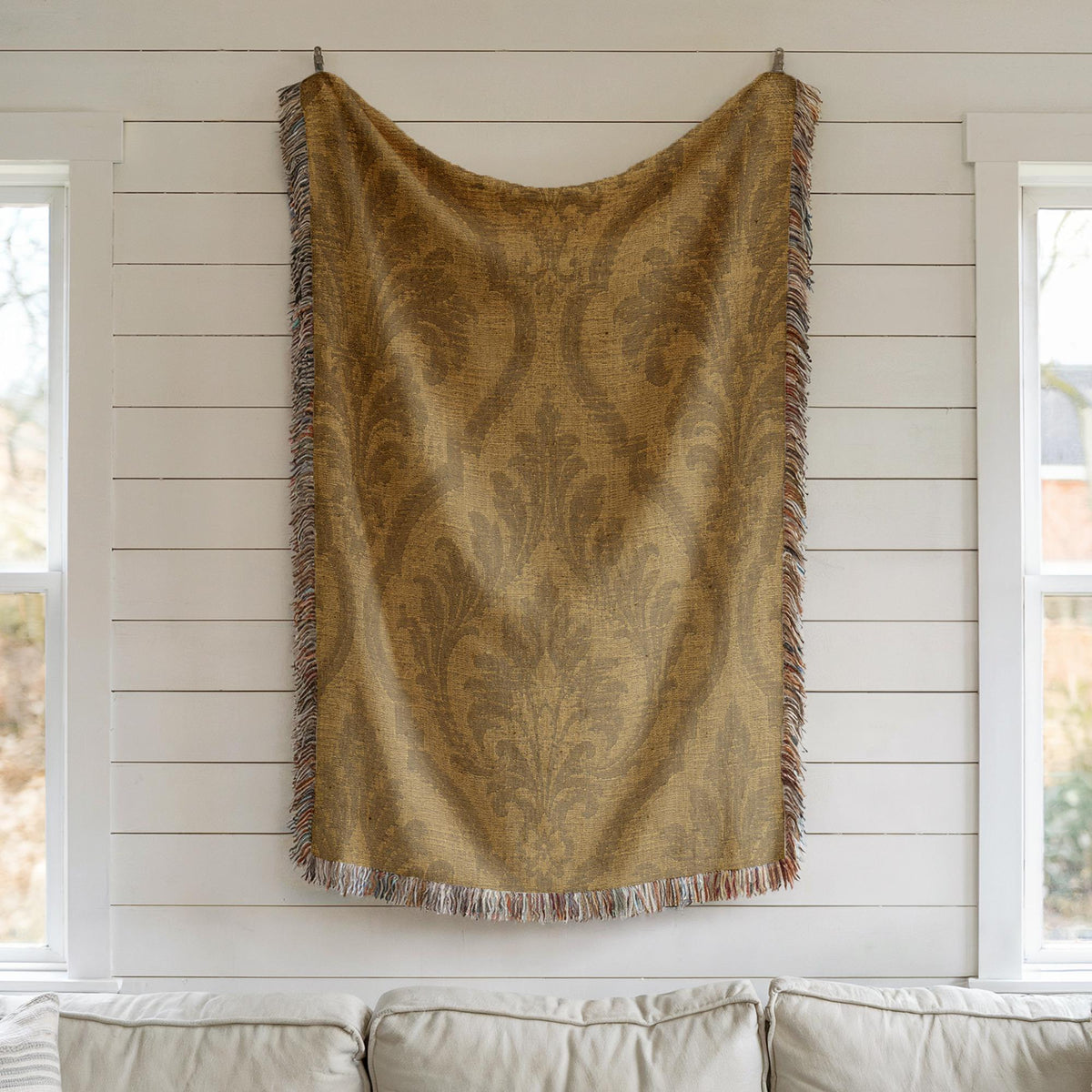 Damask Woven Blanket