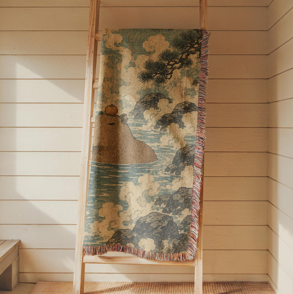 Capybara Woven Blanket