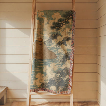 Capybara Woven Blanket