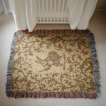 Knight Rabbit Woven Blanket