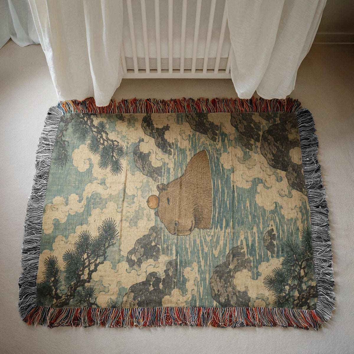 Capybara Woven Blanket