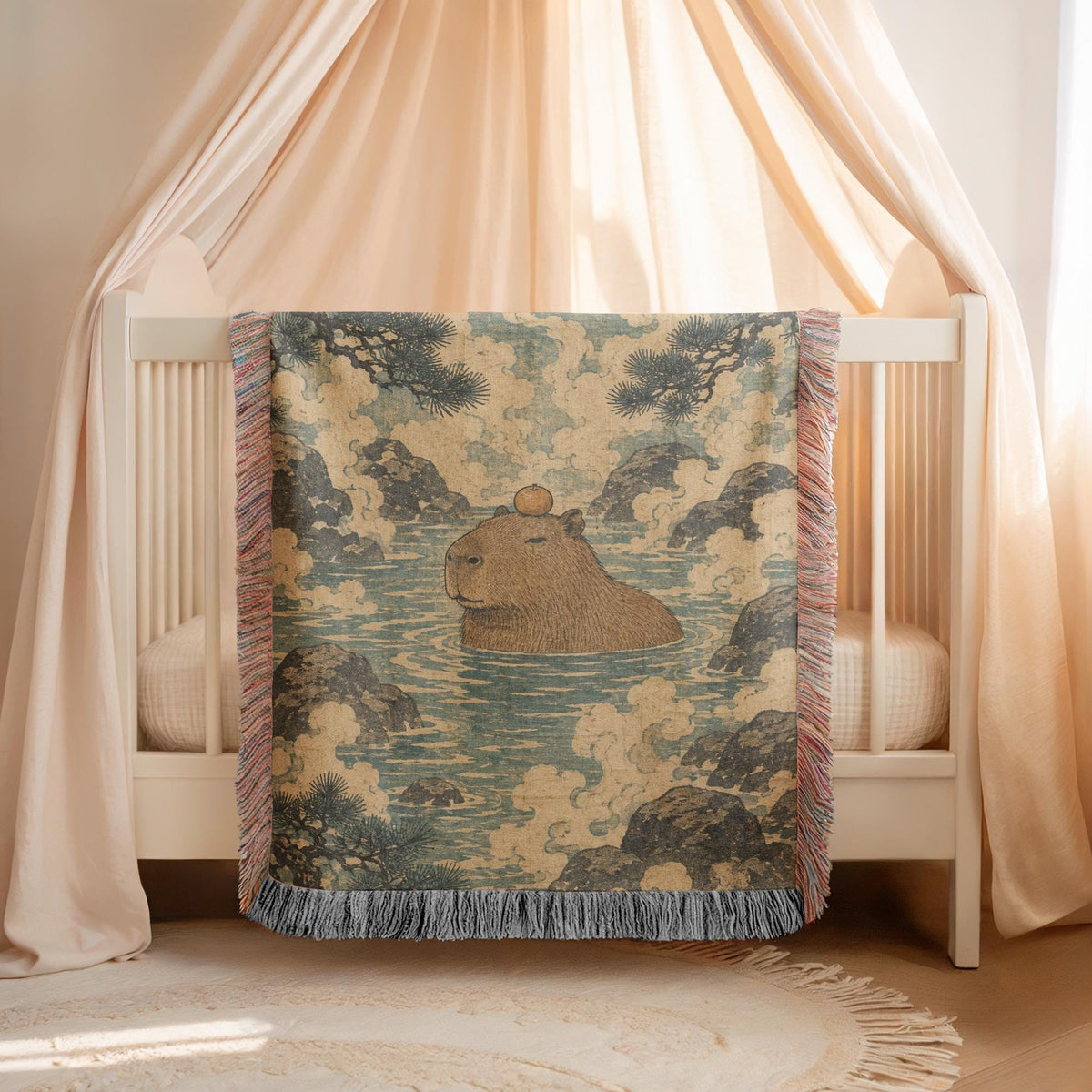 Capybara Woven Blanket