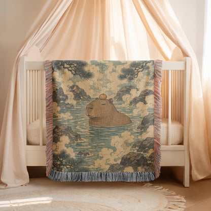 Capybara Woven Blanket