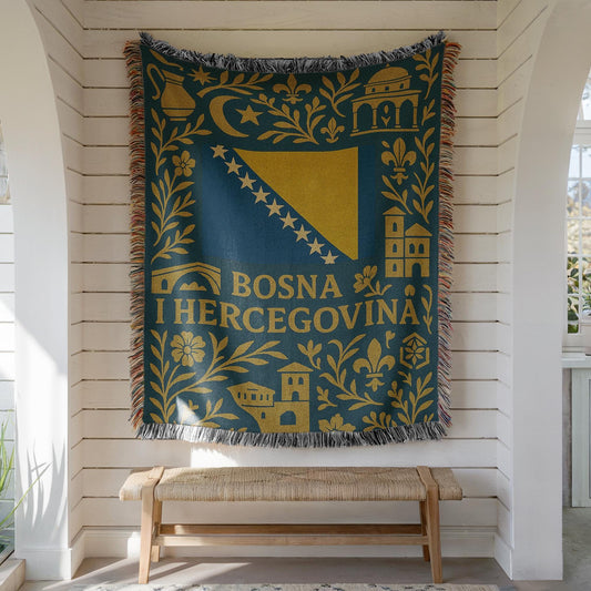 Bosnia and Herzegovina Woven Blanket