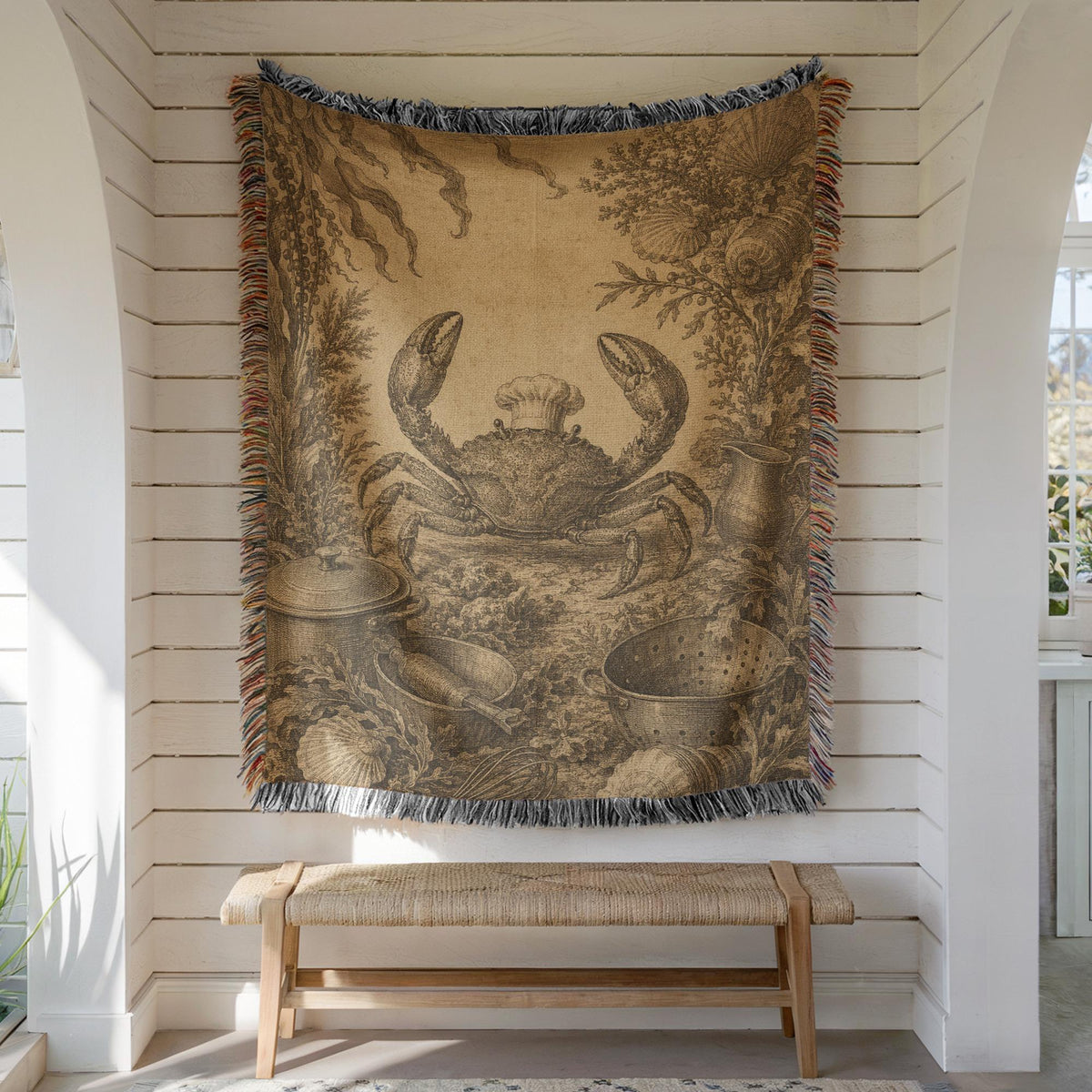 Crab Woven Blanket