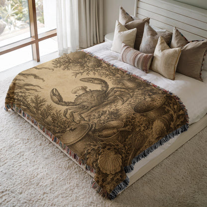Crab Woven Blanket