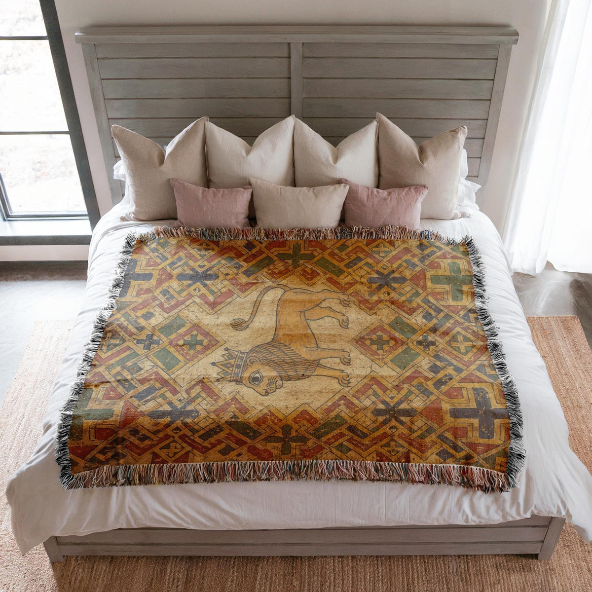 Lion Woven Blanket