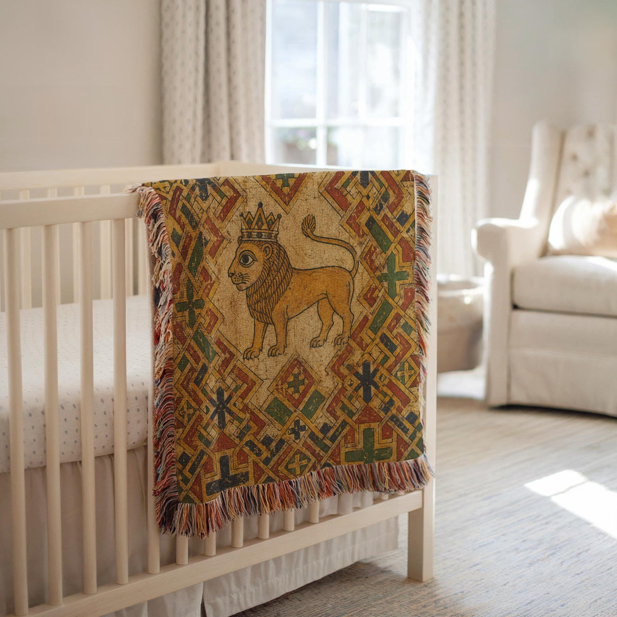 Lion Woven Blanket