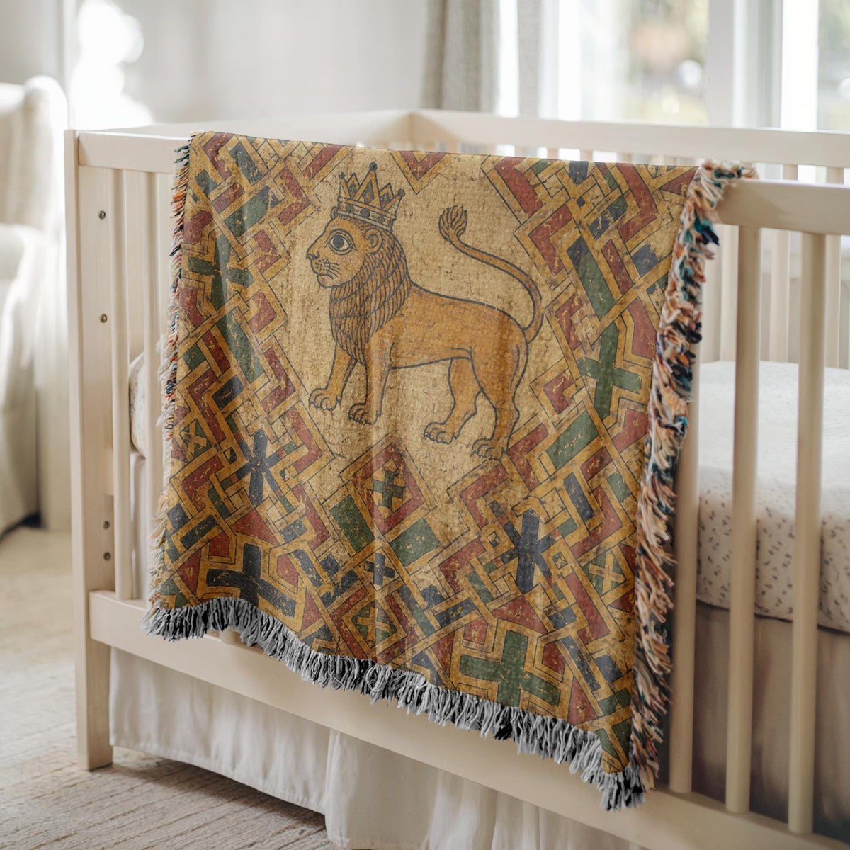 Lion Woven Blanket