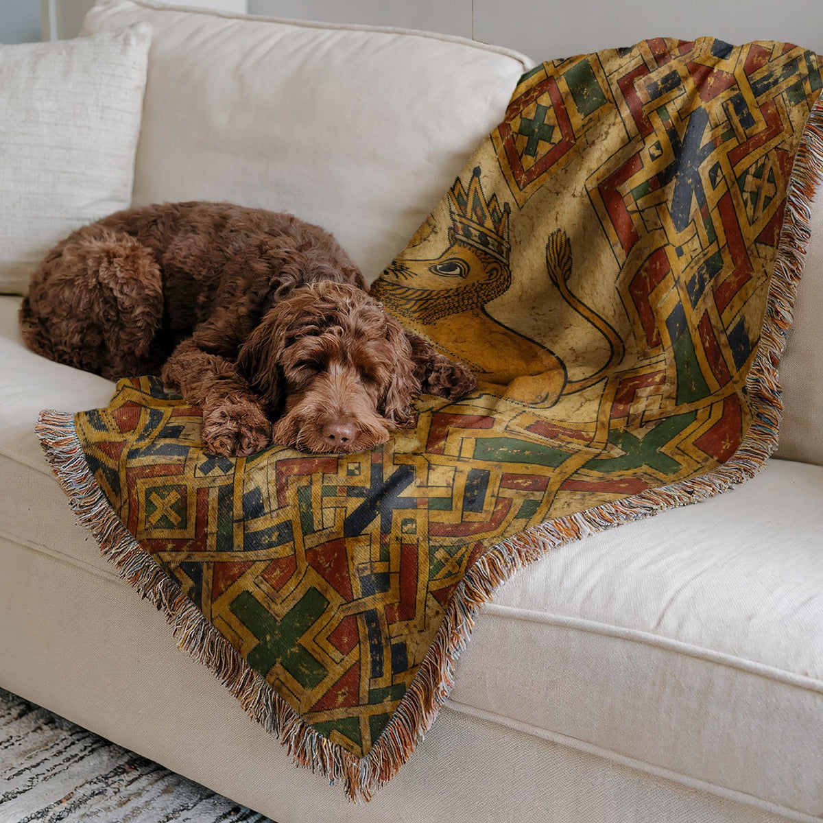 Lion Woven Blanket