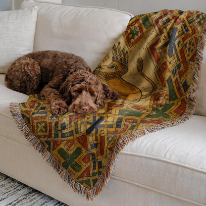 Lion Woven Blanket