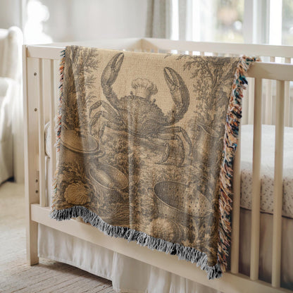 Crab Woven Blanket