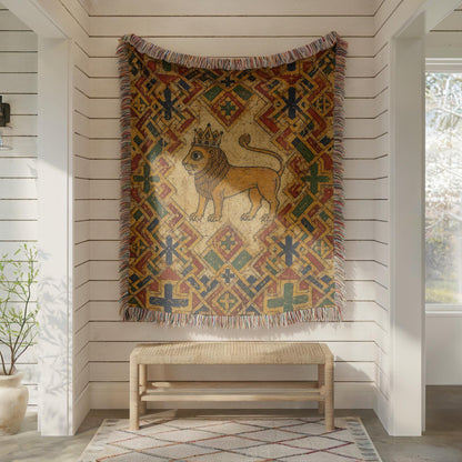 Lion Woven Blanket