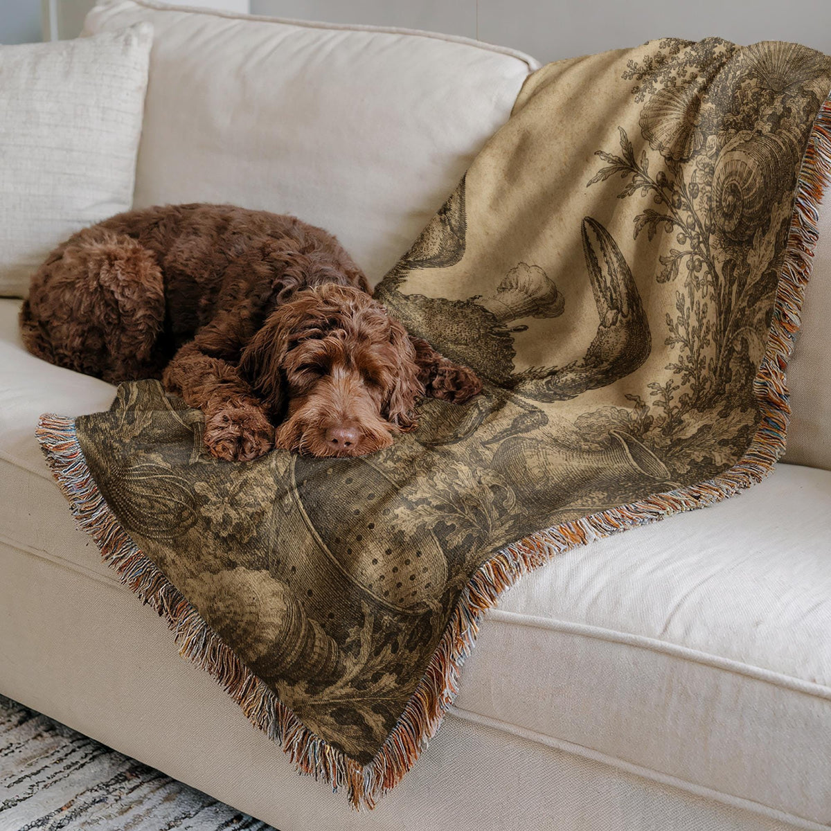 Crab Woven Blanket