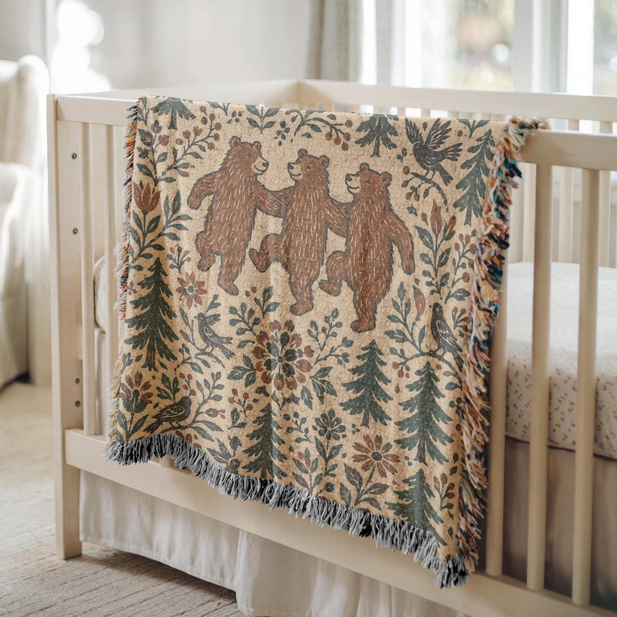 Bear Woven Blanket