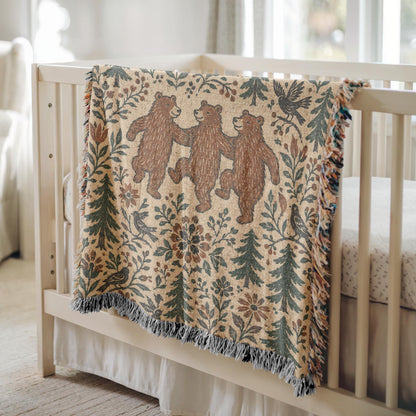 Bear Woven Blanket