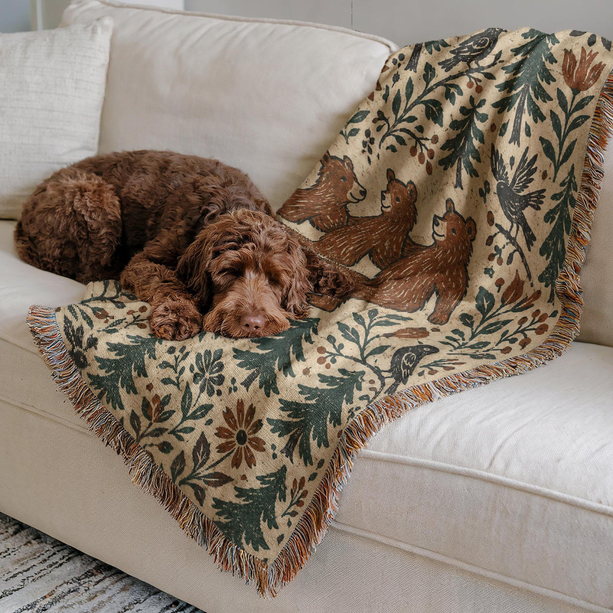 Bear Woven Blanket