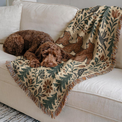 Bear Woven Blanket