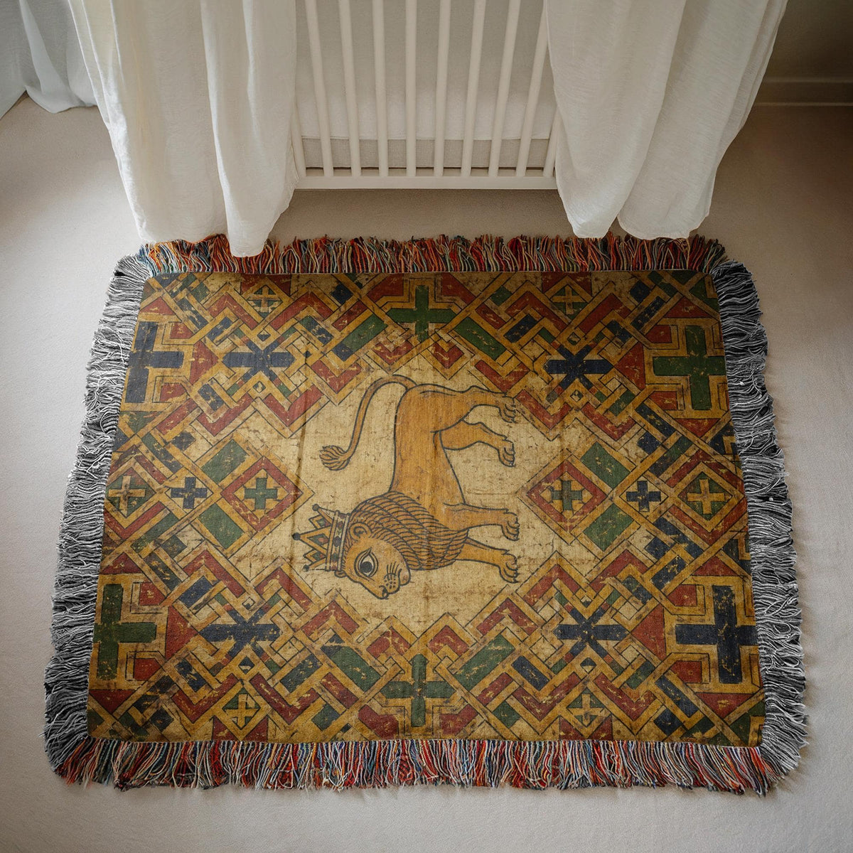 Lion Woven Blanket