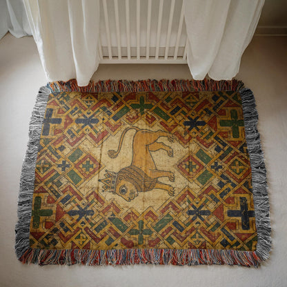Lion Woven Blanket