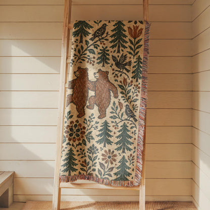 Bear Woven Blanket