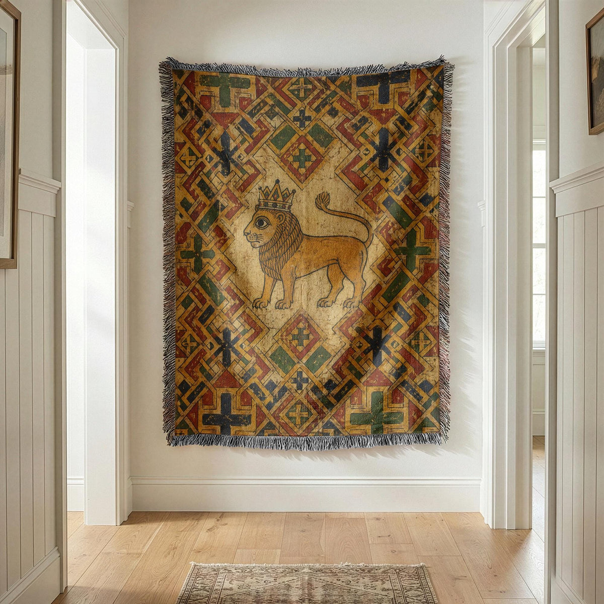 Lion Woven Blanket