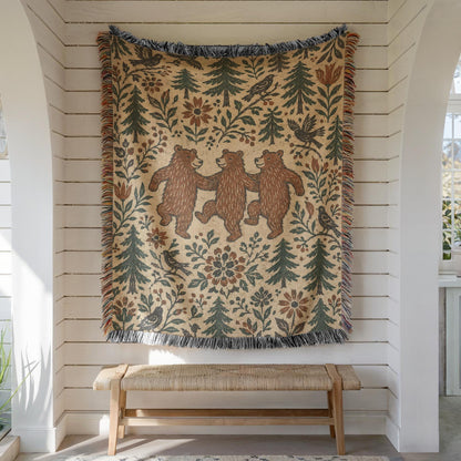 Bear Woven Blanket