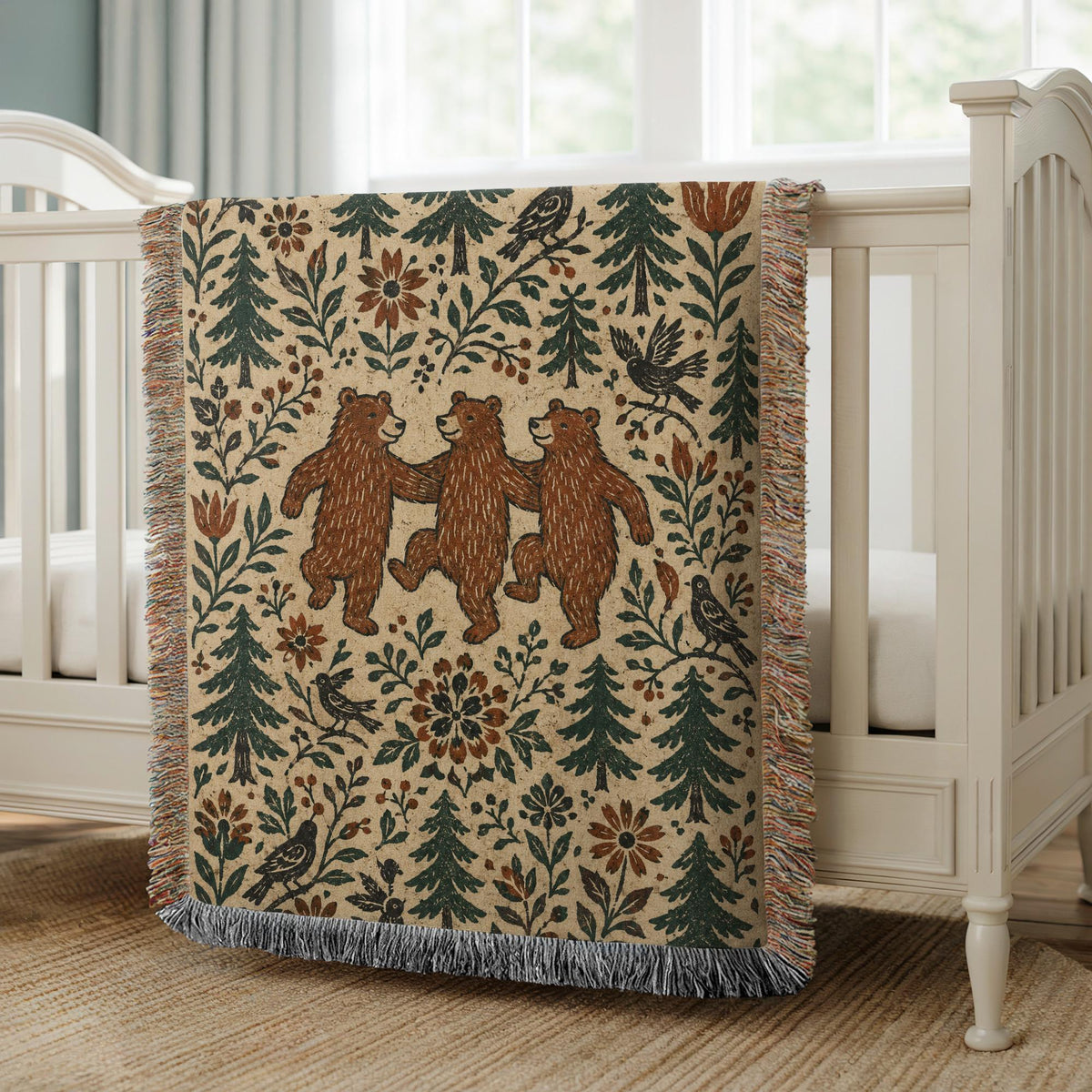 Bear Woven Blanket