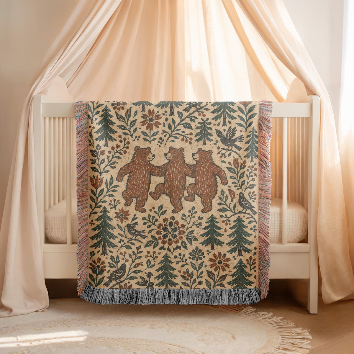 Bear Woven Blanket