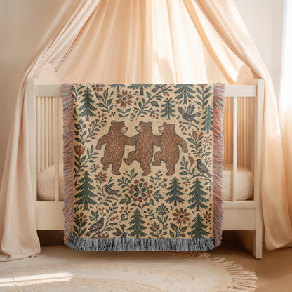 Bear Woven Blanket