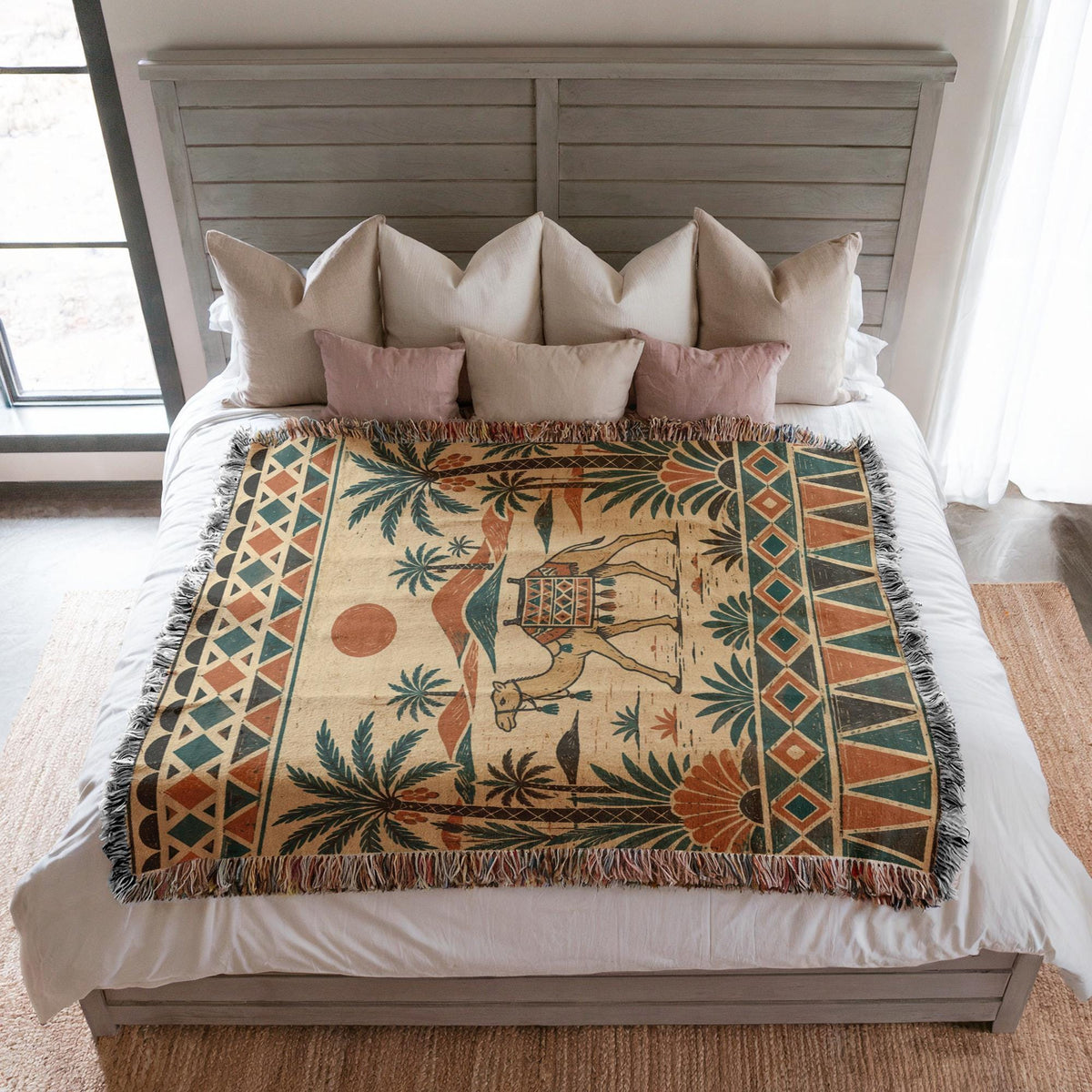 Camel Woven Blanket