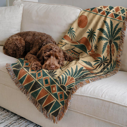Camel Woven Blanket
